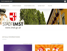 Tablet Screenshot of imst.tirol.gv.at