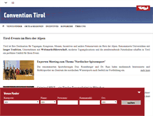Tablet Screenshot of convention.tirol.at