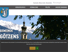 Tablet Screenshot of goetzens.tirol.gv.at