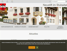Tablet Screenshot of neustift.tirol.gv.at