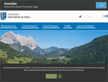 Tablet Screenshot of kirchdorf.tirol.gv.at